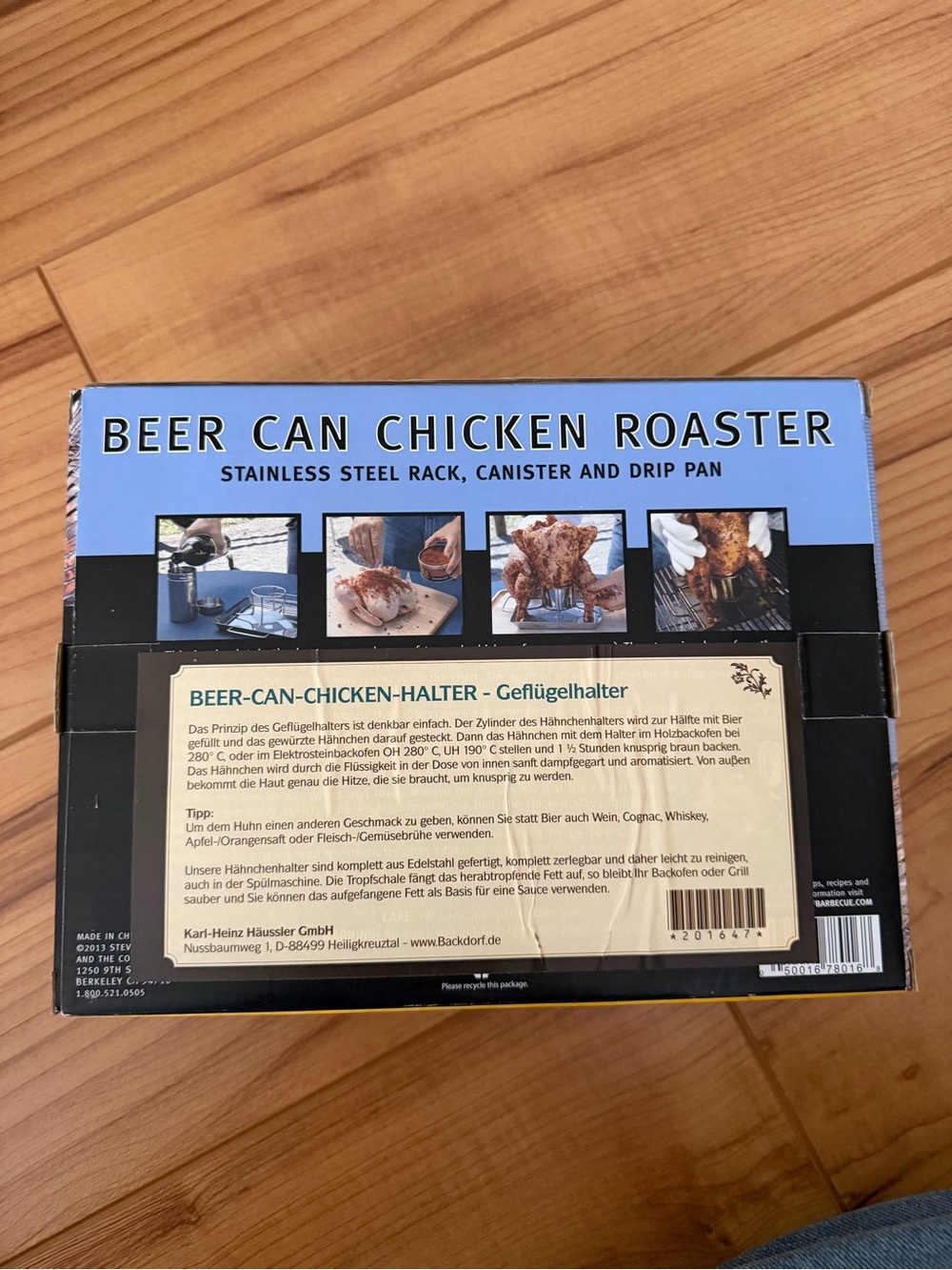 New In Box Beer Can Chicken Kit - Picture 4 of 4